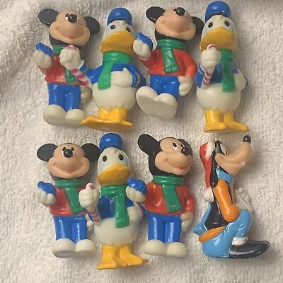 Vintage Disney Mickey And Friends Christmas String Light Covers Only Set 8 • $15.10