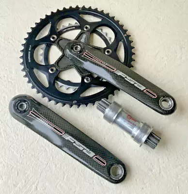 Fsa Carbon Pro Crankset Isis Drive 175 Mm Arm Length 50-34 Tooth 10 Or 9 Free Bb • $95