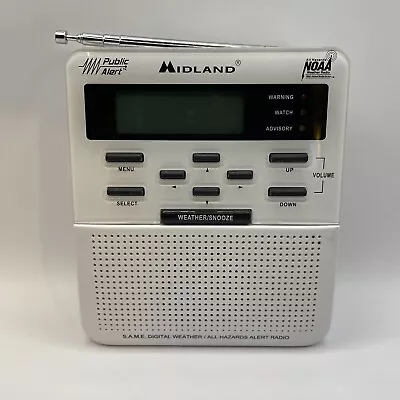 Midland Weather Radio Public Alert & Storm Warning WR-100 W/manual- Tested Works • $14