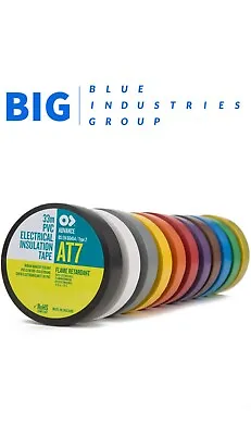 Premium Quality PVC Electrical Insulation Tape – Advance AT7 19MM X 33M - BIG • £5.98