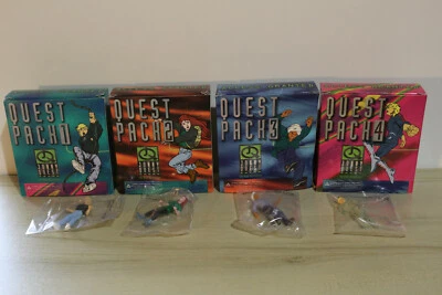 $44 • Buy Rare Galoob 1996 JONNY QUEST PACK Complete Set 4 Pizza Hut Prom Sealed Figures