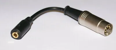  Harley Davidson Headphone  Adapter  5 Pin GOLD DIN To 3.5mm GOLD Jack NEW • $13.99