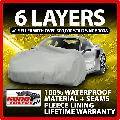 6 Layer Car Cover Indoor Outdoor Waterproof Breathable Layers Fleece Lining 3337 • $55.95