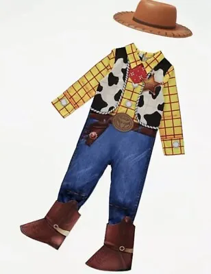 £22.95 • Buy Disney Toy Story Woody Sheriff Fancy Dress Costume Age 5-6 7-8 Years