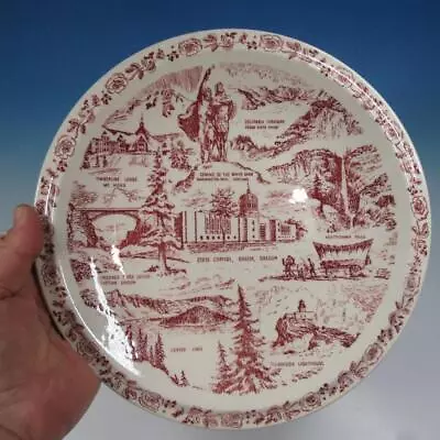 Vintage Vernon Kilns Transferware Collector Plate - State Of Oregon • $15