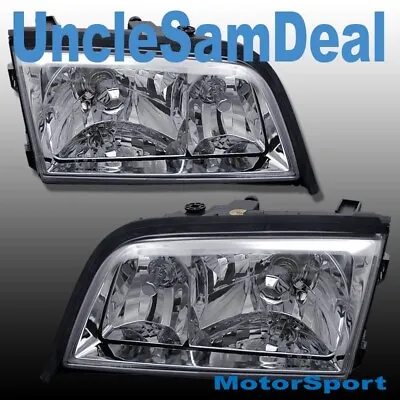 For 94-00 Mercedes W202 C-class Clear Oe Style Chrome Headlights Pair Base Model • $183.99