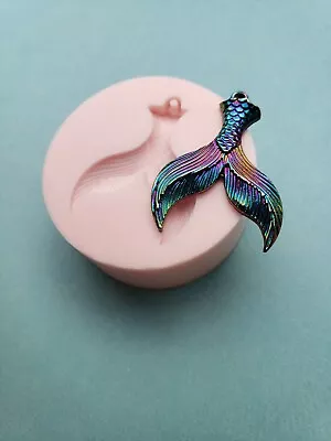 Mermaid Tail Silicone Mold For Jewelry Charms Resin Candy Clay Fondant A101 • $10.50