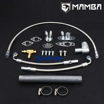 Turbo Oil & Water Line Kit For Toyota Land Cruiser 1HZ 4.2L 80 Series W/ CT26 • $171.35