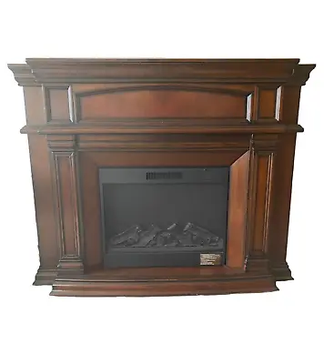 Electric Fireplace 62” Brown Freestanding Fireplace Adjustable Heating Flame  • $299.99