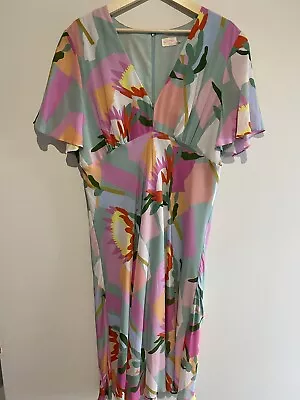 Gorman Bright Beautiful Silk Dress Size 14 Stunning • $90