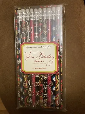 Vera Bradley Pencils Set Of 10 Paper Wrapped Take Note Collection Retired NEW • $11