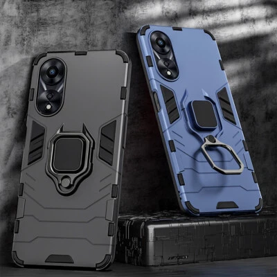 $20.80 • Buy For OPPO A17 A57s A57 Case Armor Ring Holder Kickstand Shockproof Cover