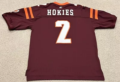 Men's Colosseum Virginia Tech Football Jersey #2 Burgundy Mesh Sz LG • $29.95