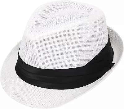 Simplicity Fedora Unisex Classic Manhattan Structured Gangster Trilby Fedora Hat • $21.24