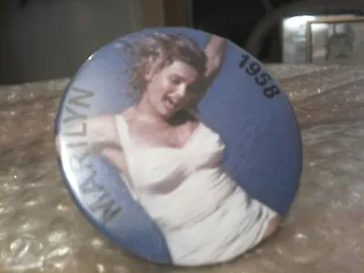 Marilyn Monroe 1958 Actress Movie Star Old Vintage Photo Pinback - Very Nice! • $20