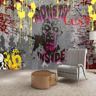 £222.08 • Buy Graffiti Pink Stereo 3D Full Wall Mural Photo Wallpaper Printing Home Kids Decor