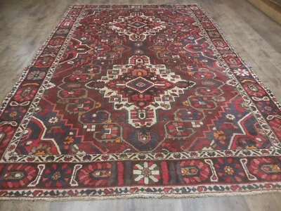 Geometric Turkish Vintage RugFarmhouse Vintage Anatolian Village Rug 6.7x10 Ft • $0.99