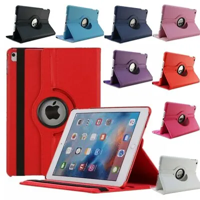 $12.99 • Buy 360 Rotate Leather Case Cover For Apple IPad 3 4 5 6 7 8 9 10.2 Air Mini Pro 11