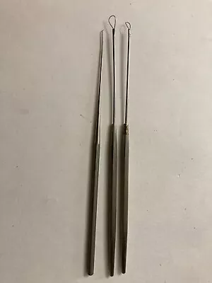 $90 • Buy Lot Of 3 V. Mueller Billeau Loop Curettes Ear Instrument AU56260, AU5610, AU5611