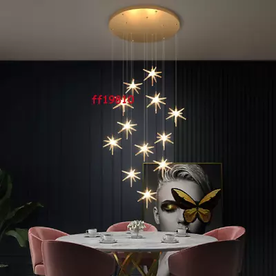 Luxury Meteor Shower Star Crystal Chandelier Hanging LED Lighting Light Pendant • $1208.07