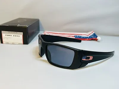 New Oakley Fuel Cell Sunglasses Black With Grey- USA Flag SI Elite Red White Blu • $103.49