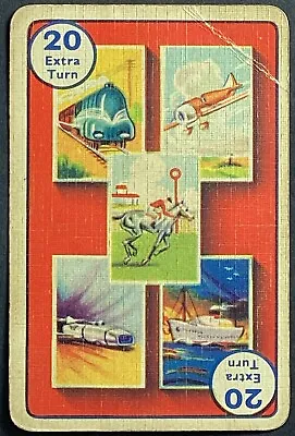 Train Plane Horse Car Boat Extra Turn Vintage Single Swap Speed Game Card • $3.29