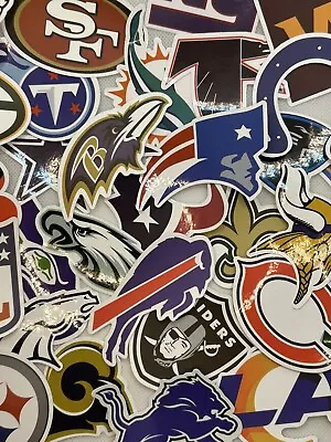 $1.75 • Buy NFL Stickers Sets Of 2 Pick Your Team Waterproof Vinyl Free Shipping