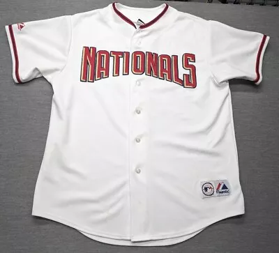 Majestic 2000s MLB Washington Nationals Gio Gonzalez #47 Jersey Size XL White  • $62.95