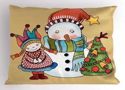 Christmas Season Pillow Sham Decorative Pillowcase 3 Sizes Bedroom Decor • $16.99