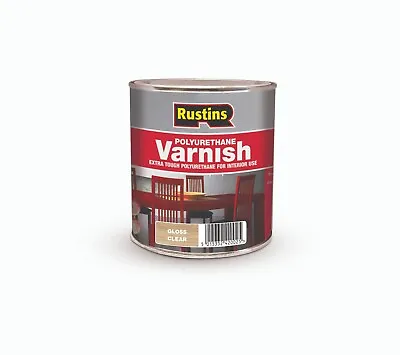 £8 • Buy Rustins Polyurethane Clear Varnish In Gloss, Matt Or Satin Finish 250ml/500ml