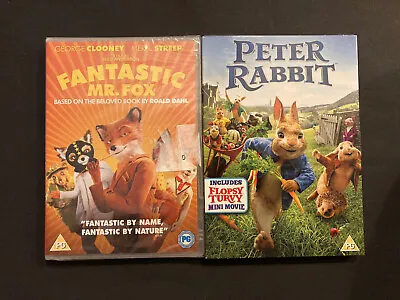 Fantastic Mr Fox DVD & Peter Rabbit DVD New & Sealed • £4.79