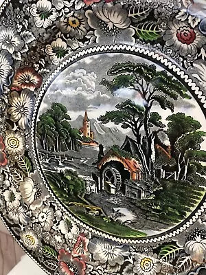 Vintage  W.R. Midwinter Ltd  Rural England  Decorative Large Plate Platter 12.5  • $33.49