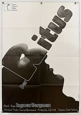 Ingmar Bergman THE RITE / RITEN Original Vintage 1 Sheet Movie Poster 1970 • $199.95