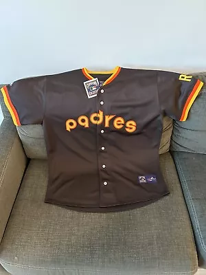 Majestic Cooperstown Collection San Diego Padres MLB Vintage Jersey Men’s Sz: XL • $89.99