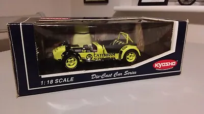 Kyosho  1:18 Scale Caterham Super Seven  Yelloe Line No. 7020gy Mint Condition • £129.99