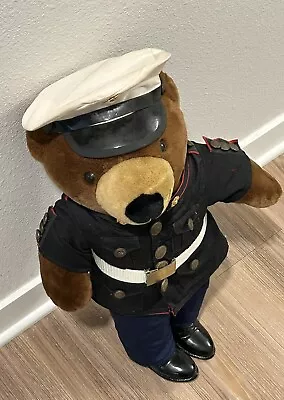 Vintage 1989 Bear Forces Of America 20” US Marine Corps Teddy Soldier Plush • $15