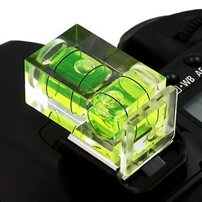 New 2 Axis Bubble Spirit Level Hot Shoe Cover Cap For Camera DSLR S6E8 • $1.32