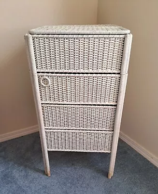Antique '20s Wicker Expandable Cabinet VTG Sewing/Bathroom Storage Shabby Chic • $169