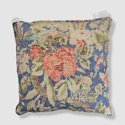 $135 Sherry Kline Home Blue Red Floral After Glow Decorative Pillow 20  • $43.98