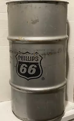 Phillip 66 Oil Barrel Drum Trash Can Garage Art Shop Motor Oil • $119