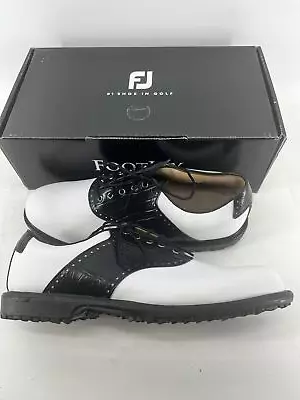 Footjoy Myjoys Icon Golf Shoes Teaching Professional Spikeless 10.5 Medium M • $229.99