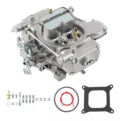 4 Barrel Aluminum Alloy Carburetor 600 CFM Manual Choke For Holley 4160 0-1850S • $261.01