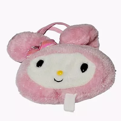 Sanrio My Melody Plush Handbag Purse 7 Inch Plush Pink Bunny Stuffed Animal Bag • $7.87