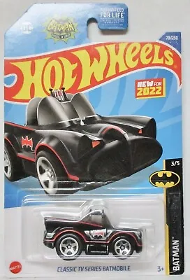 2022 HOT WHEELS Classic TV Series Batmobile 3/5 Tooned Car HW Batman 78/250 • $2.49