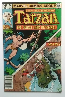 Tarzan The Jungle Lord Returns  # 24 Near Mint Minus   1979 Marvel  • £5