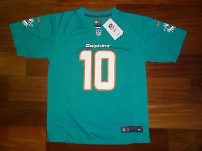 Youth L (14/16) Tyreek Hill #10 Nike Miami Dolphins NFL Game Jersey • $38