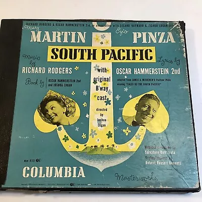 1949 South Pacific W Original Broadway Cast Mary Martin Ezio Pinza Vinyl Albums • $6.99