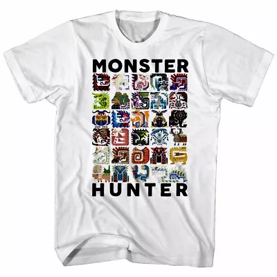 Monster Hunter Hunt All Beasts Men's T-Shirt Symbols OFFICIAL Capcom • $21.99