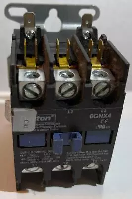 Dayton 6GNX4 3 Pole 50 A Res 120V AC Definite Purpose Magnetic Contactor • $22.75