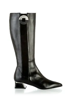 Authentic Marino Fabiani Italian Boots New Collection Black • $650
